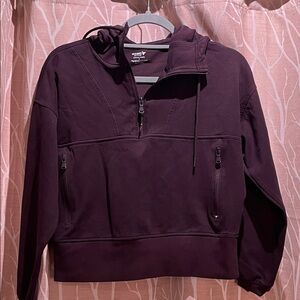Old Navy Deep Purple Half-Zip Hoodie